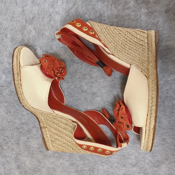 Yves saint Laurent rive gauche wedges size EU 40 US 10 - Picture 8 of 12